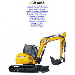 JCB instrukcje napraw + schematy + DTR: JCB 8085 instrukcja naprawy